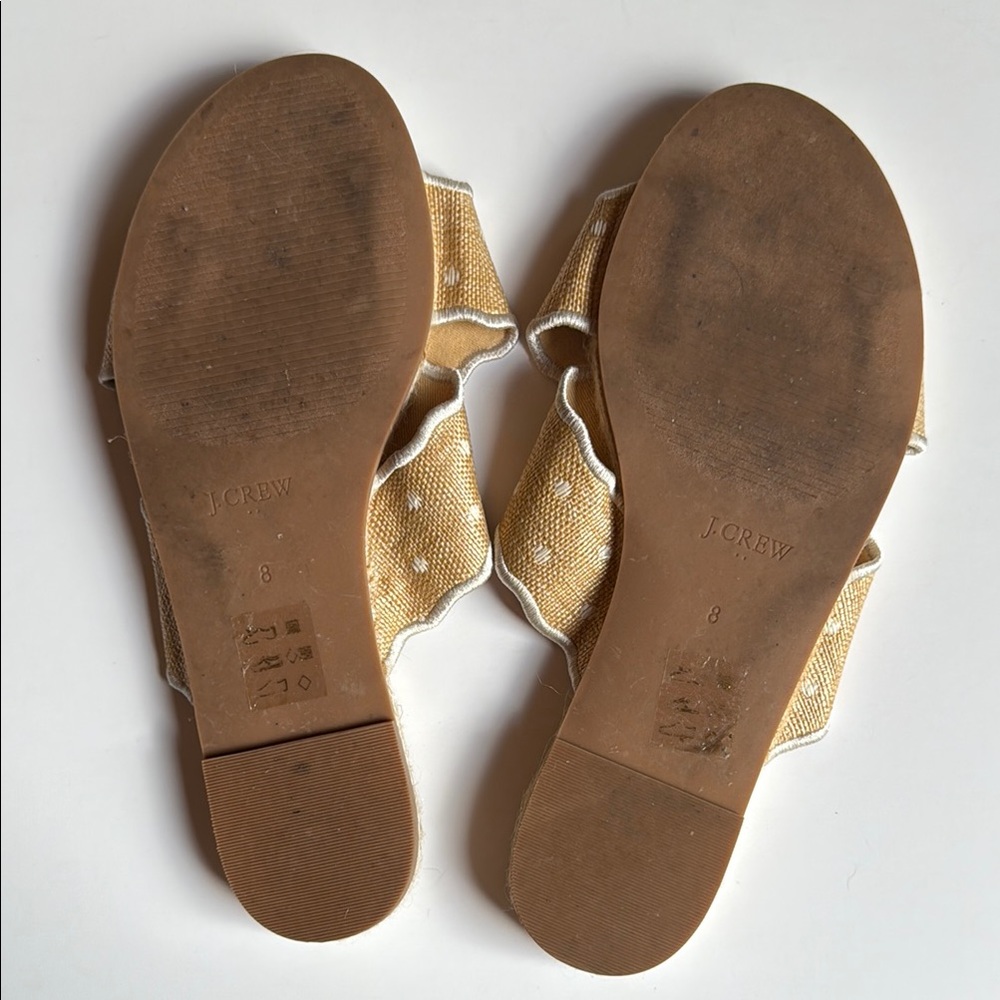 J. Crew Factory Scalloped Polka-dot Slide Sandals - Picture 3 of 3